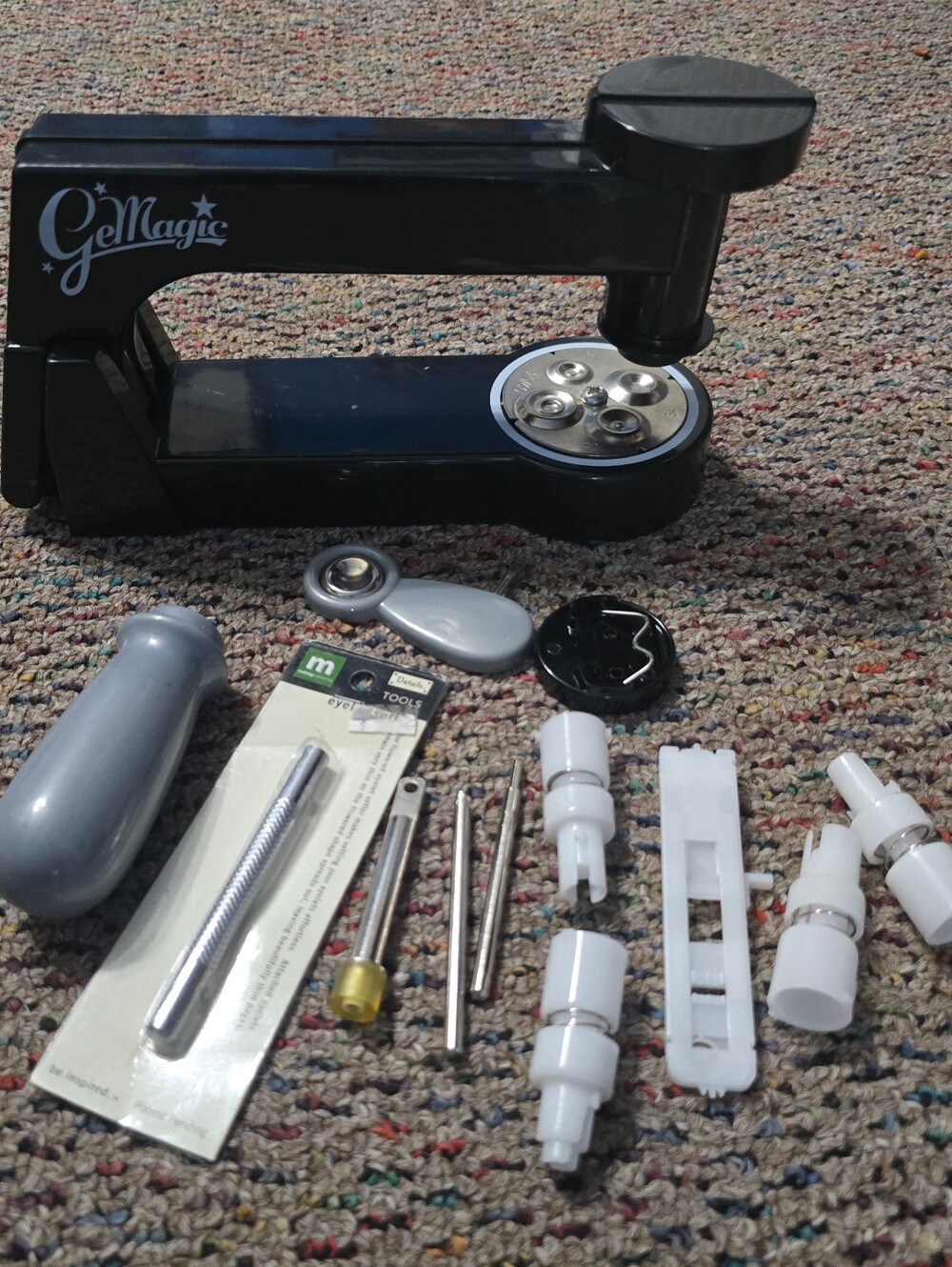 Cathy Mitchell's GeMagic Stud Setting Machine w/ accessories Gemstone Setter